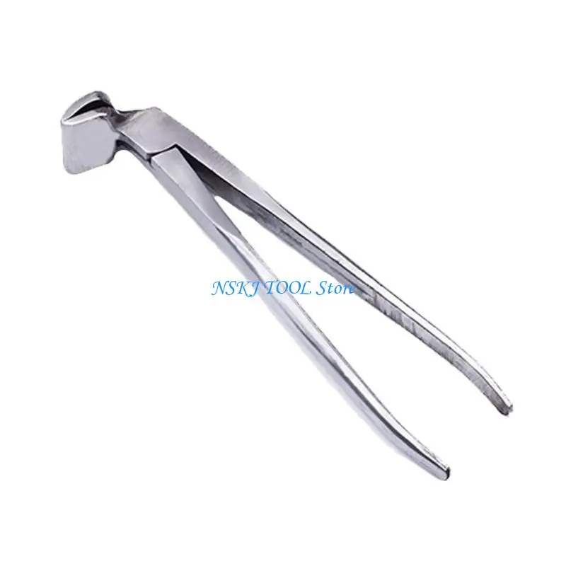 

L8RC Leather Special Tool Pliers for Leather Belt Bag Straight for Head Curved Nose P