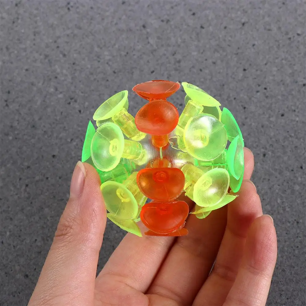 Fidget Toy Multicolored Party Toy for Children for Kids Sucker Ball Suction Toy Suction Cup Ball Stick Ball