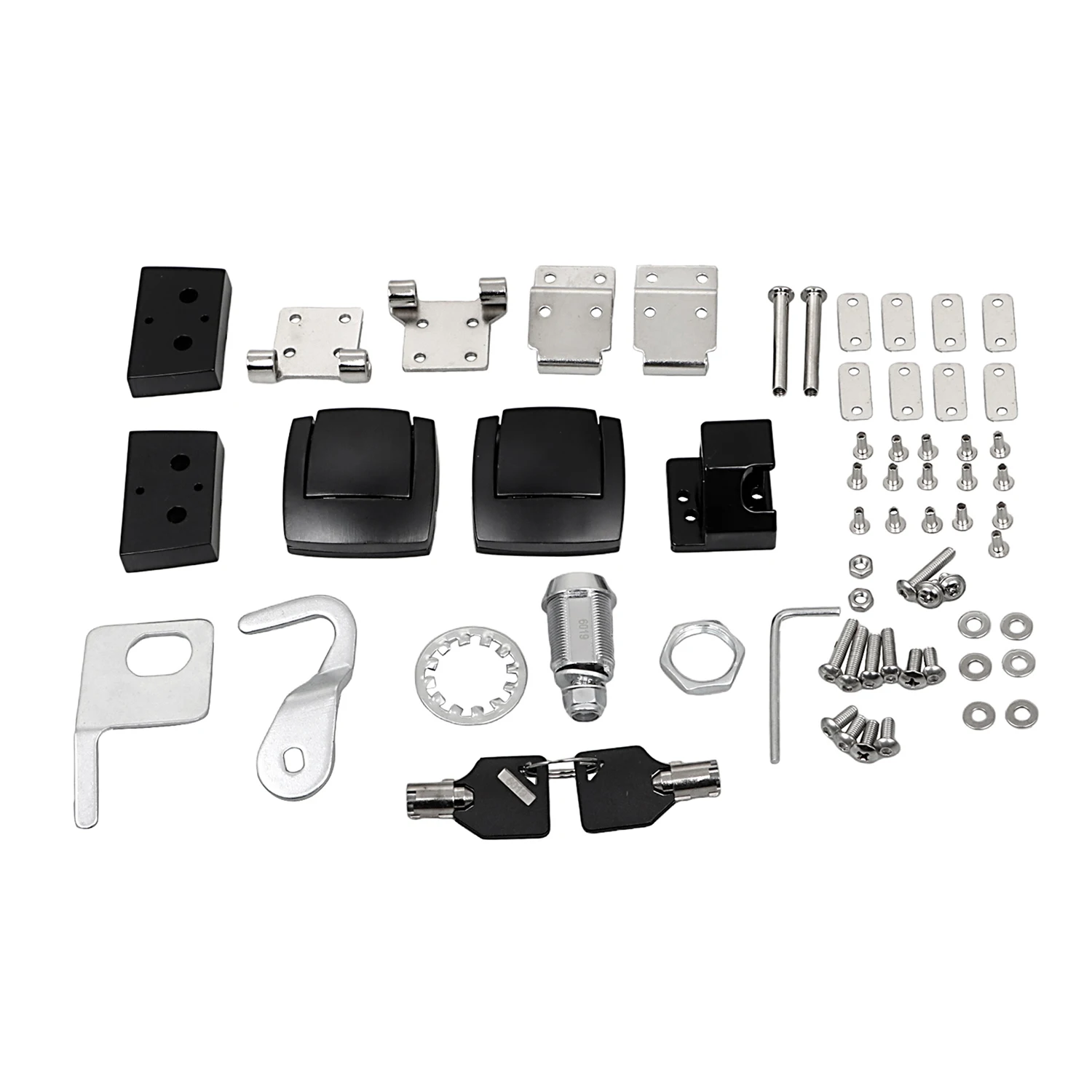 Motorcycle For Harley Touring Electra Street Tour Road Glide King 1988-2013 Trunk Hardware Latches Hinges Lock Kit Accessories