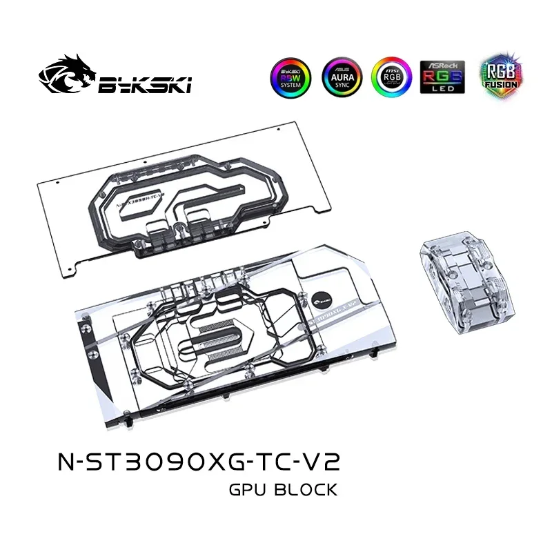 Imagem -03 - Bykski N-st3090xg-tc Bloco Ativo da Placa Traseira de Gpu para Zotac Rtx 3080 3090 Jogos oc Amp Extreme Trinity oc Amp Holo Placas de Vídeo