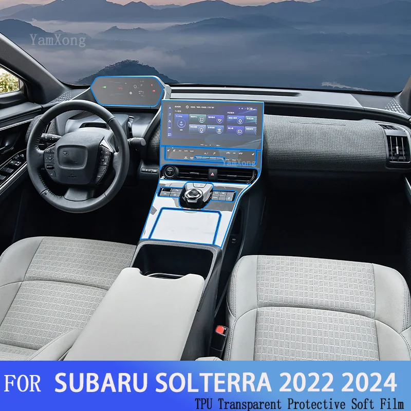 For SUBARU SOLTERRA 2022 2024 Car Interior Decoration Film Center Console Instrument Screen Transparent Proctetive repaired