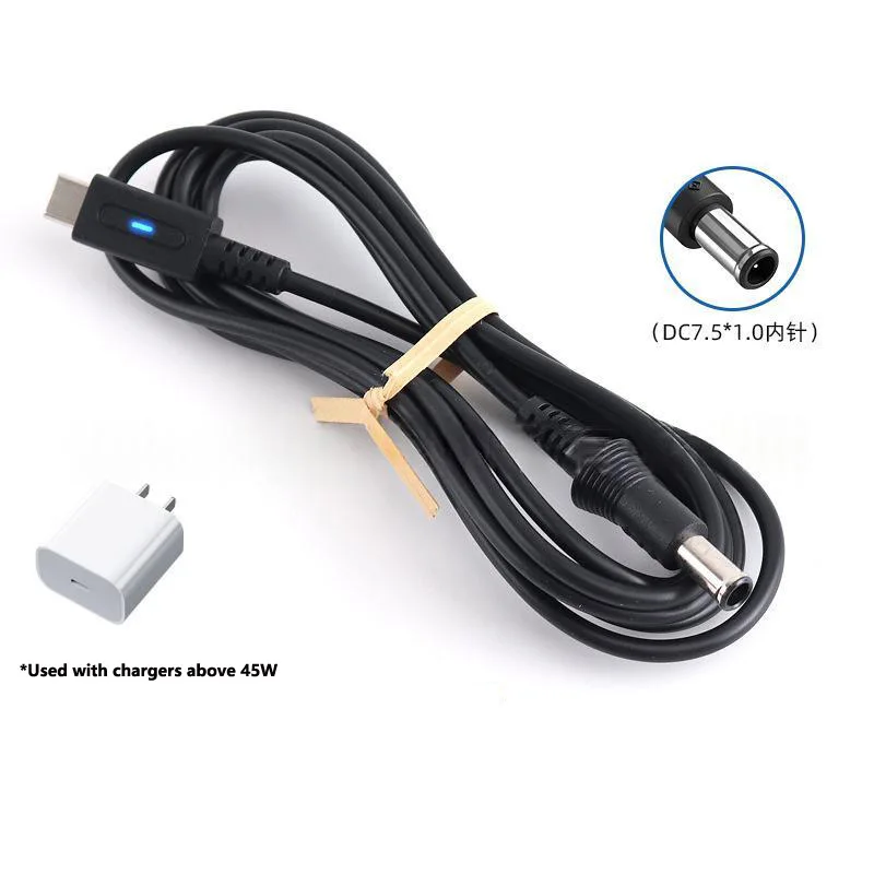 1.8m Type-C Charging Cable for SFC Game Console PD Power Charger Charging Black Cable