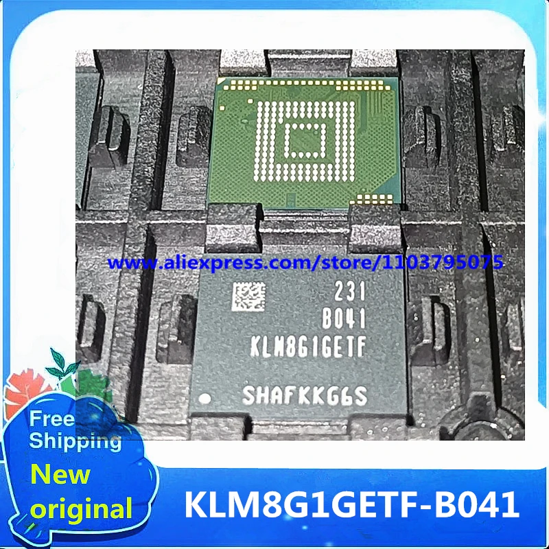 2PCS~20PCS/LOT 100% New Original KLM8G1GETF-B041 KLM8G1GETF 8G BGA153 EMMC