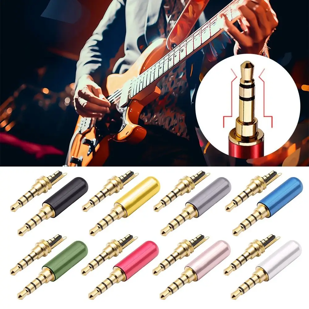 Stereo 3.5MM Plug Male Headphone Jack 4 Poles DIY 3.5MM Stereo Audio Connector High-quality Cable Adapter