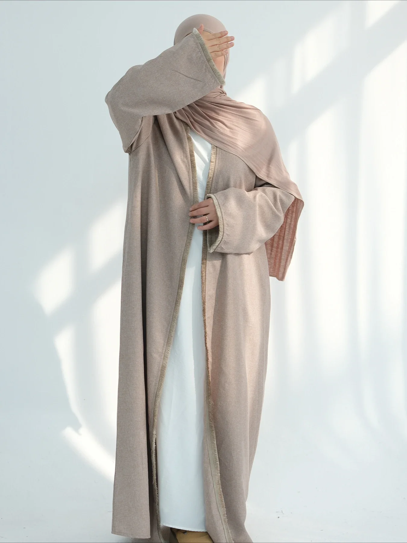 

Morocco Open Abaya Muslim Women Cardigan Robe Jalabiya Sashes Eid Abayas Dubai Kaftan Islam Vestidos Ramadan Long Dresses