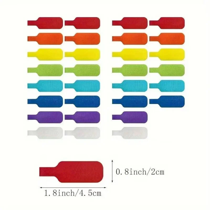 Colored Zip Ties Set for Cable Marking Organization And Identification Bright Design Writeable Cable Ties
