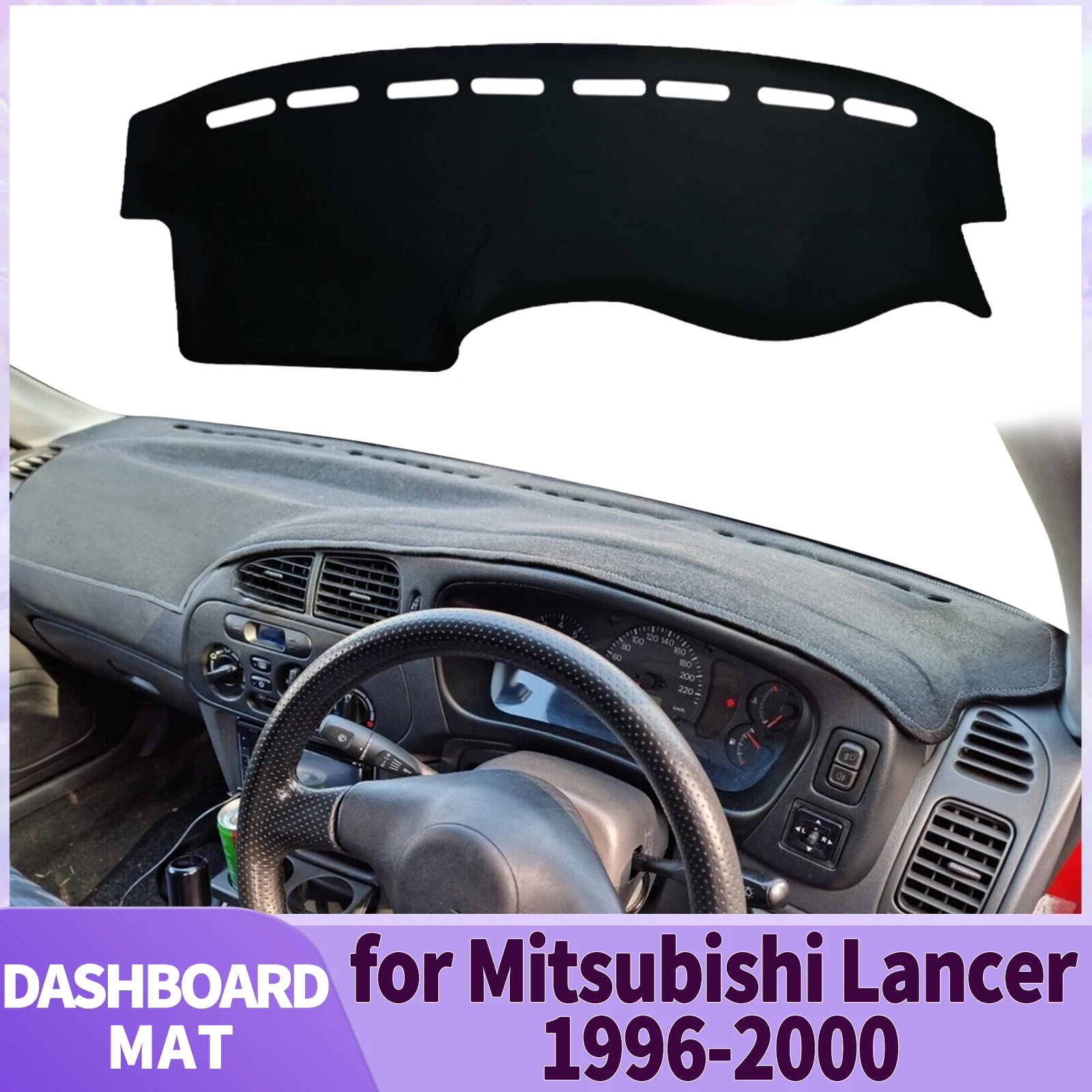 

fit for Mitsubishi Lancer 1996-2000 EVO Evolution Car Accessories Dashmat Dashboard Cover Pad DashMat Sunshade Protective Carpet