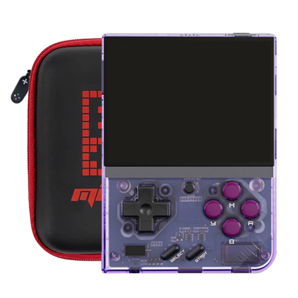 MIYOO Mini Plus Tragbare Retro-Handheld-Spielkonsole 3,5-Zoll-Bildschirm Taschenvideospielgerät mit Mehreren Klassischen Spielen