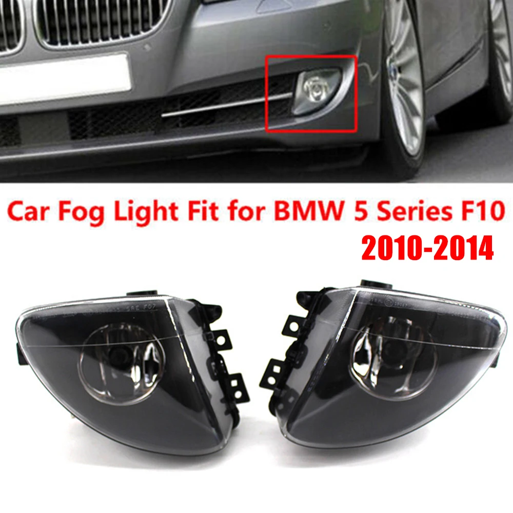 

2PCS Car Front Fog Lamp Bumper Light Driving 63177199619 63177199620 For 5 Series F10 F18 520d 520i 523li 525li 530li 2010-2014