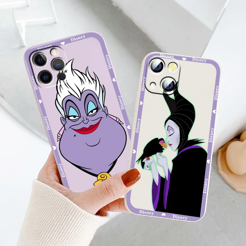 Disney Villain Queen Cool Liquid Rope Soft Cover Phone Case For Apple IPhone 14 13 12 Mini 11 Pro XS MAX XR X 8 7 SE Armour