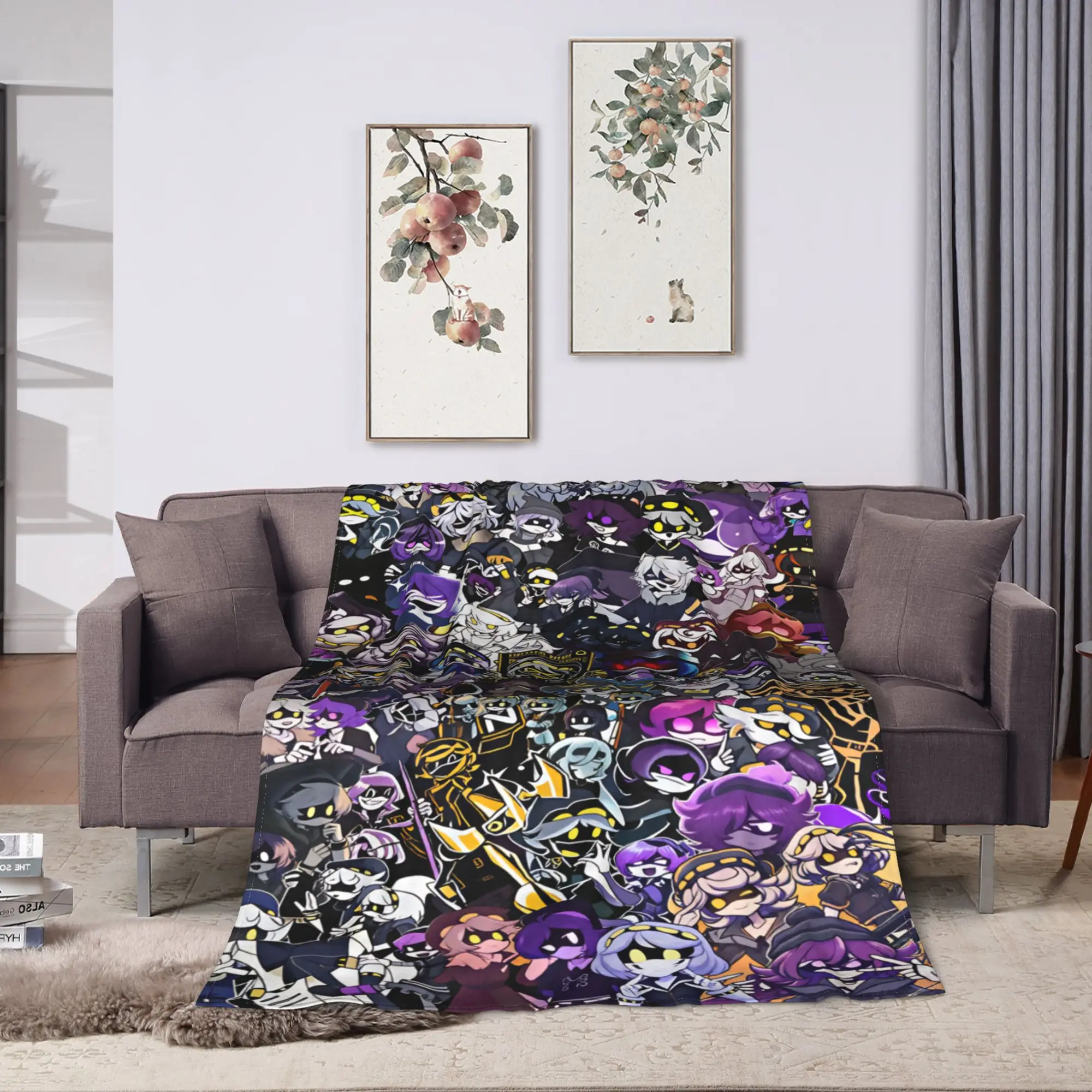 3D Murder-Drones Uzi Cartoon Blanket Quality Warm  Throw Blanket Winter Boy Girl Bedroom Print Bedspread