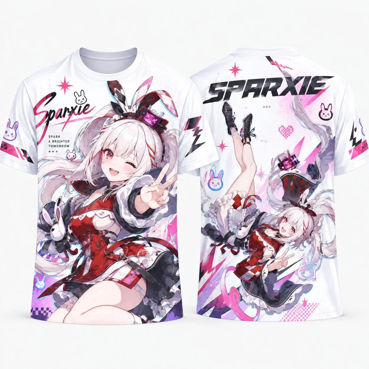 Honkai Star Rail HSR Anime Grafik-T-Shirt, Ashveil Sparxie, Yao Guang, Jersey mit Allover-Print, atmungsaktives, schnelltrocknendes T-Shirt. – Detail 3