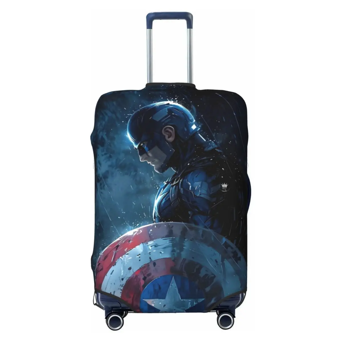 

Custom Captain America Luggage Cover Elastic Anime Cartoon Classical Film Travel Suitcase Protective Covers Suit For 18-32 inch