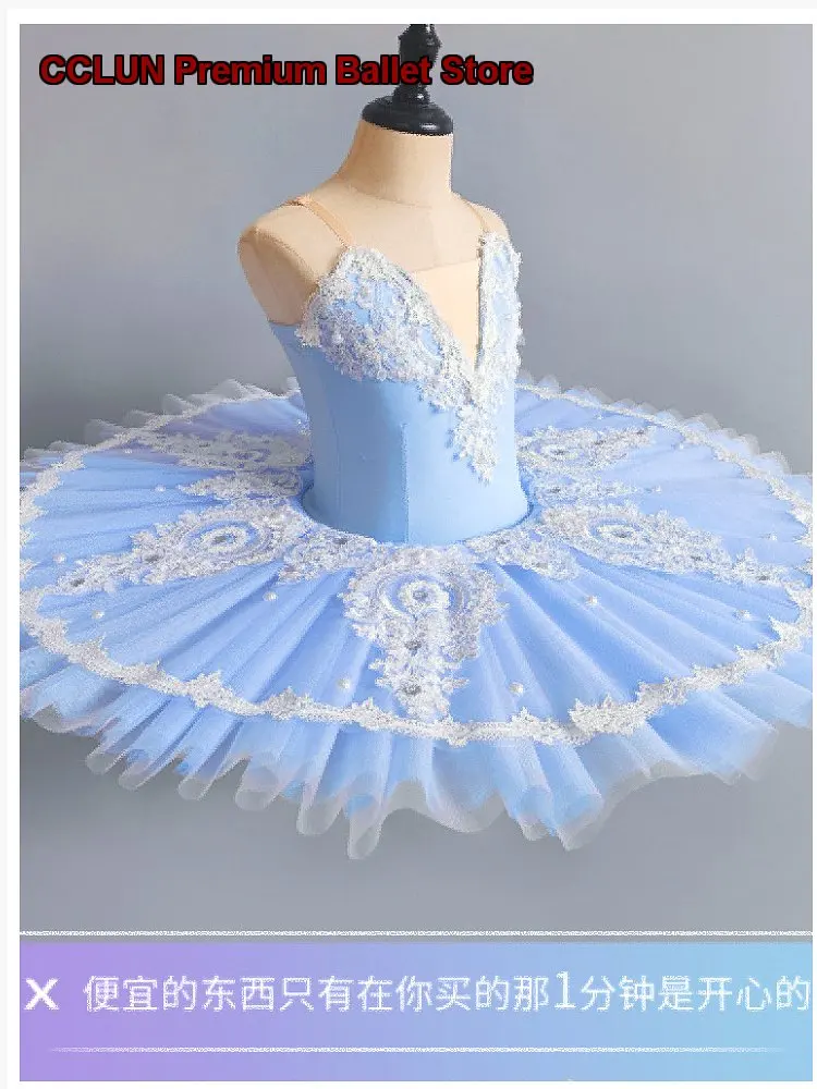 Girls' Children's Professional Tutu Dress Princess Hanging Neck Tutu Dress Dance Dress Kids
