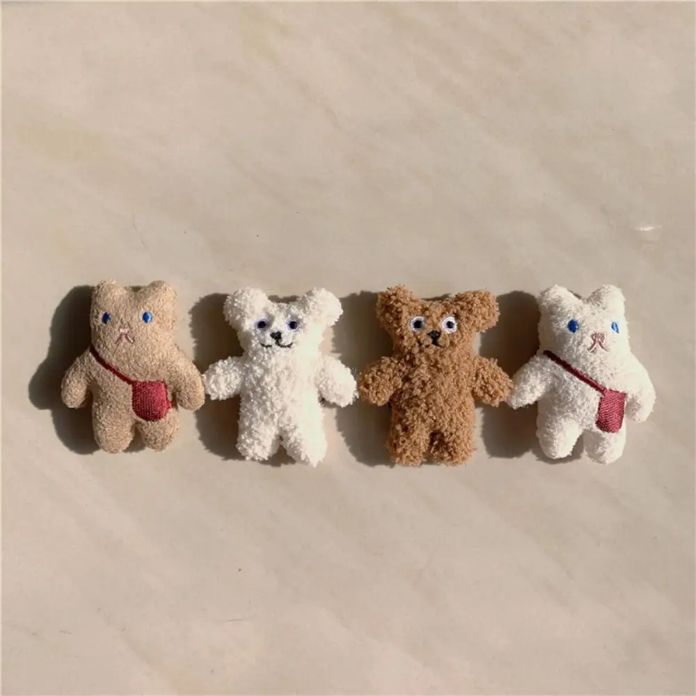 2 PCS Kitchen Cute Cartoon Home Decor Bear Fridge Sticker 3D Plush  Decals Magnet Refrigerator Sticker
