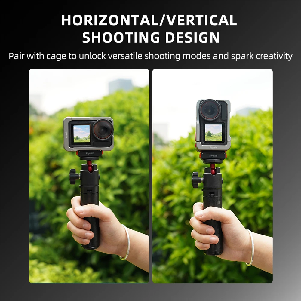 ل DJI ACTION 4/5 Pro كاميرا رياضية قاعدة مغناطيسية المضادة للانزلاق كاميرا محول تركيب ارتداء مقاومة قاعدة تمديد التثبيت السريع