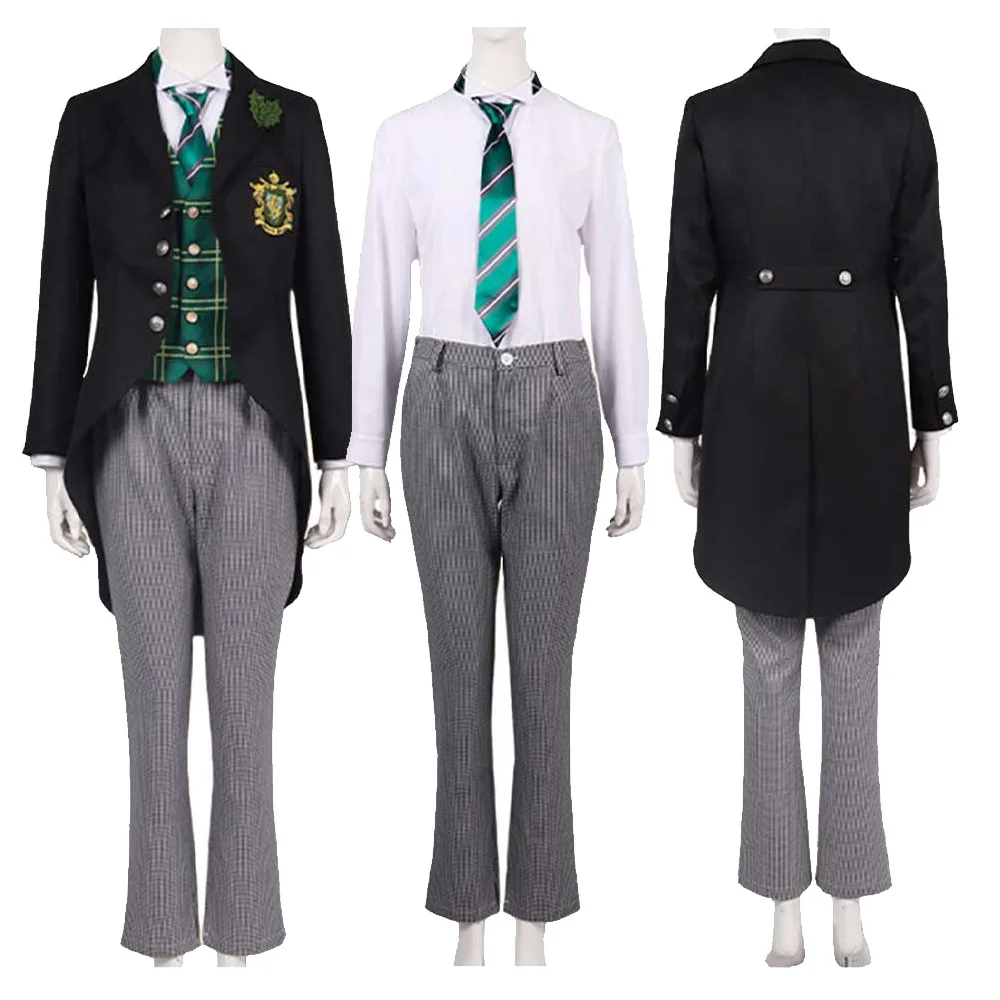 

Herman Greenhill Cosplay Costume Kuroshitsuji Public School Anime Black Cos Butler School Uniform Halloween Carnival Party Suit