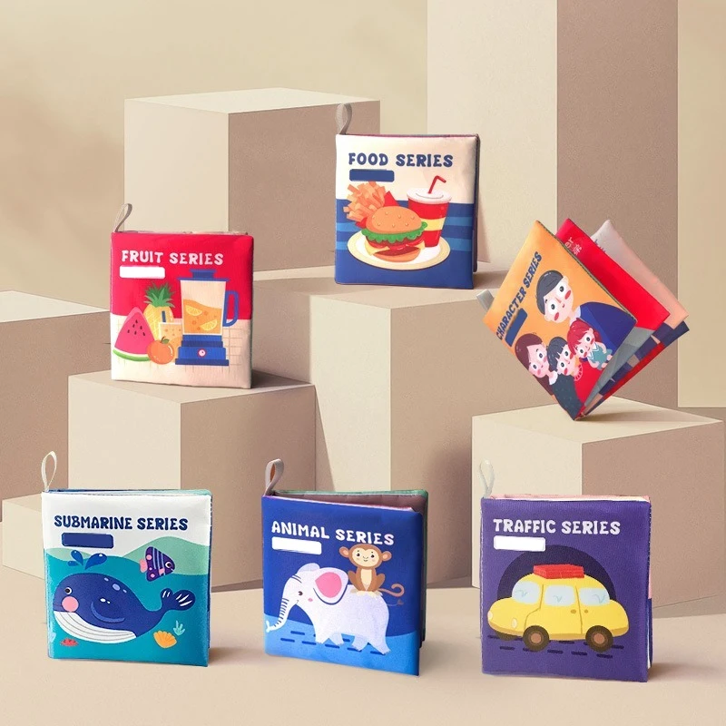 หนังสือสำหรับเด็กเด็กไม่สามารถฉีกของเล่นหินอ่อนสามมิติของเล่นเสริมสร้างความรู้ความเข้าใจสำหรับเด็กปฐมวัย