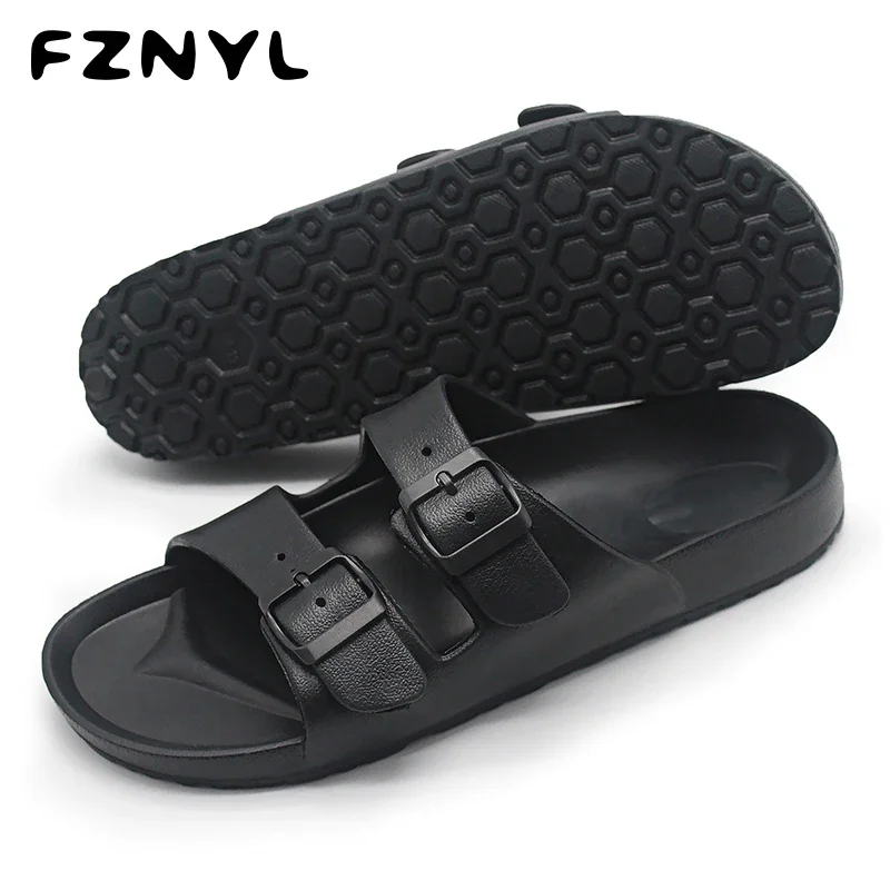 FZNYL Men Sandals 2022 Summer Beach Outdoor Casual Shoes Male Black Indoor Slippers Flip Flops Footwear Big Size 46 Sandalias