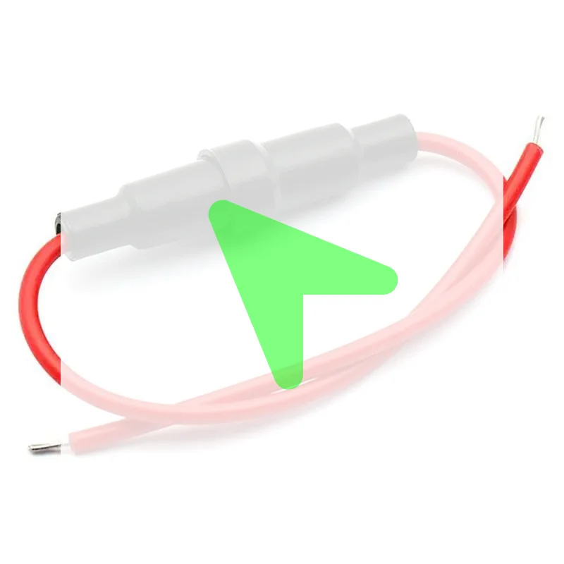 New 1/10Pcs Glass Fuse Holder Screw Type 5X20mm With 20AWG Wire Cable Fuse Casing 250V 5*20mm 6*30mm Fuses Boxes Fuse Tube