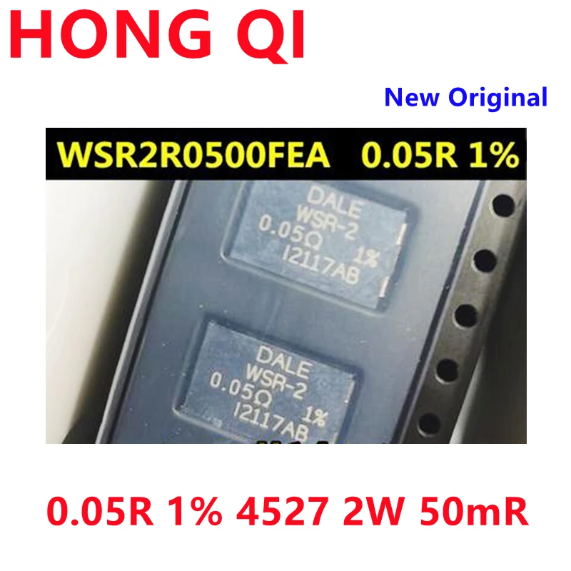 

5 шт. новый оригинальный wsr2r0500a WSR-2 0.05R 1% 2 Вт 4527 50mR чувствительный резистор тока-SMD 2 Вт. 05 Ом Сопротивление питания из сплава