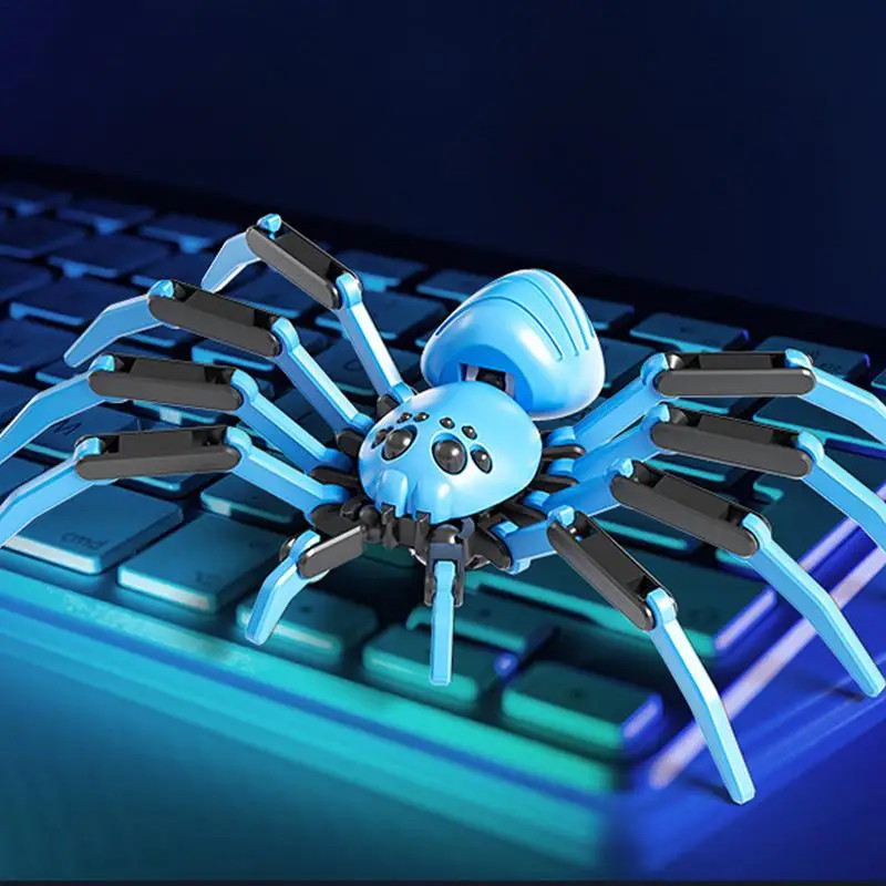 Halloween Spinne Spinne Tier Modell 3D Gedruckt Spielzeug Realistische Spinne Streich Gruselige Spinne Figuren Für Home Office Schreibtisch Dekoration