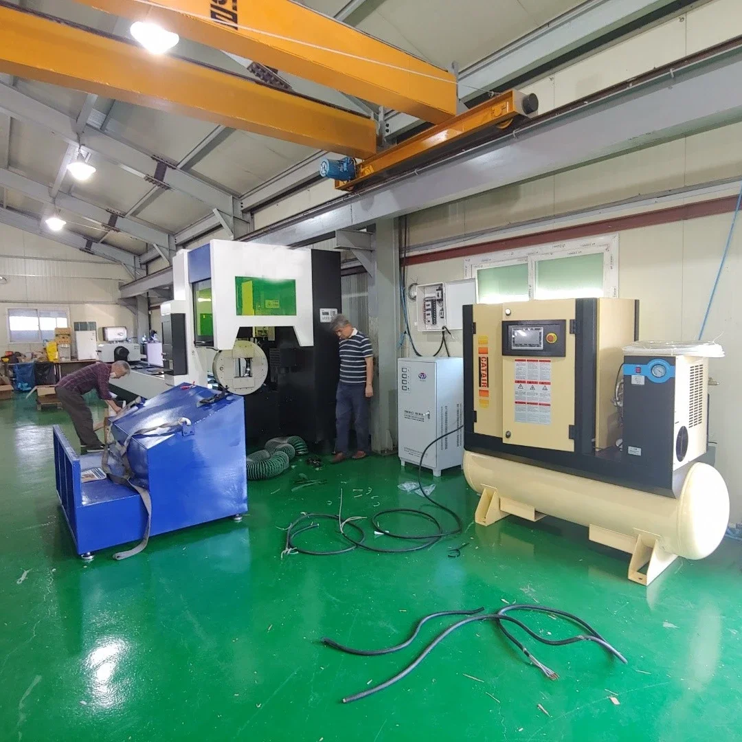 Fiber Cutting Machine Ipg Raycus Max 1kw 2kw 3kw 6kw  for Round and square Steel Tube  6m Length  110mm 165mm 230mm 350mm