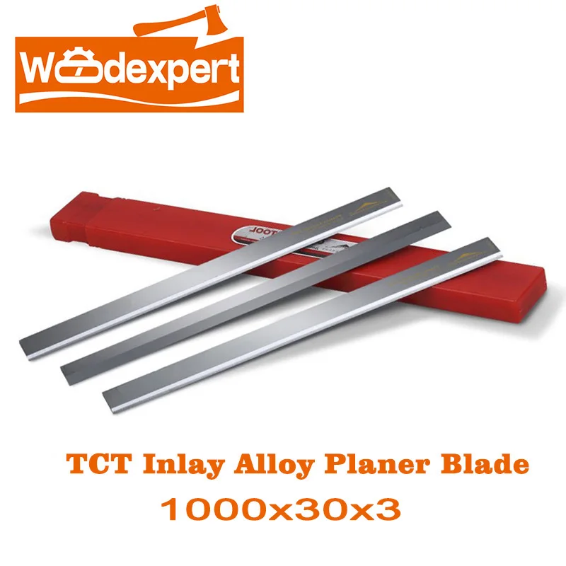 

Carbide Planer Blade Inlay TCT Tungsten Cutting Knife for Jointer Thickness&Surface Woodworking 1000mm