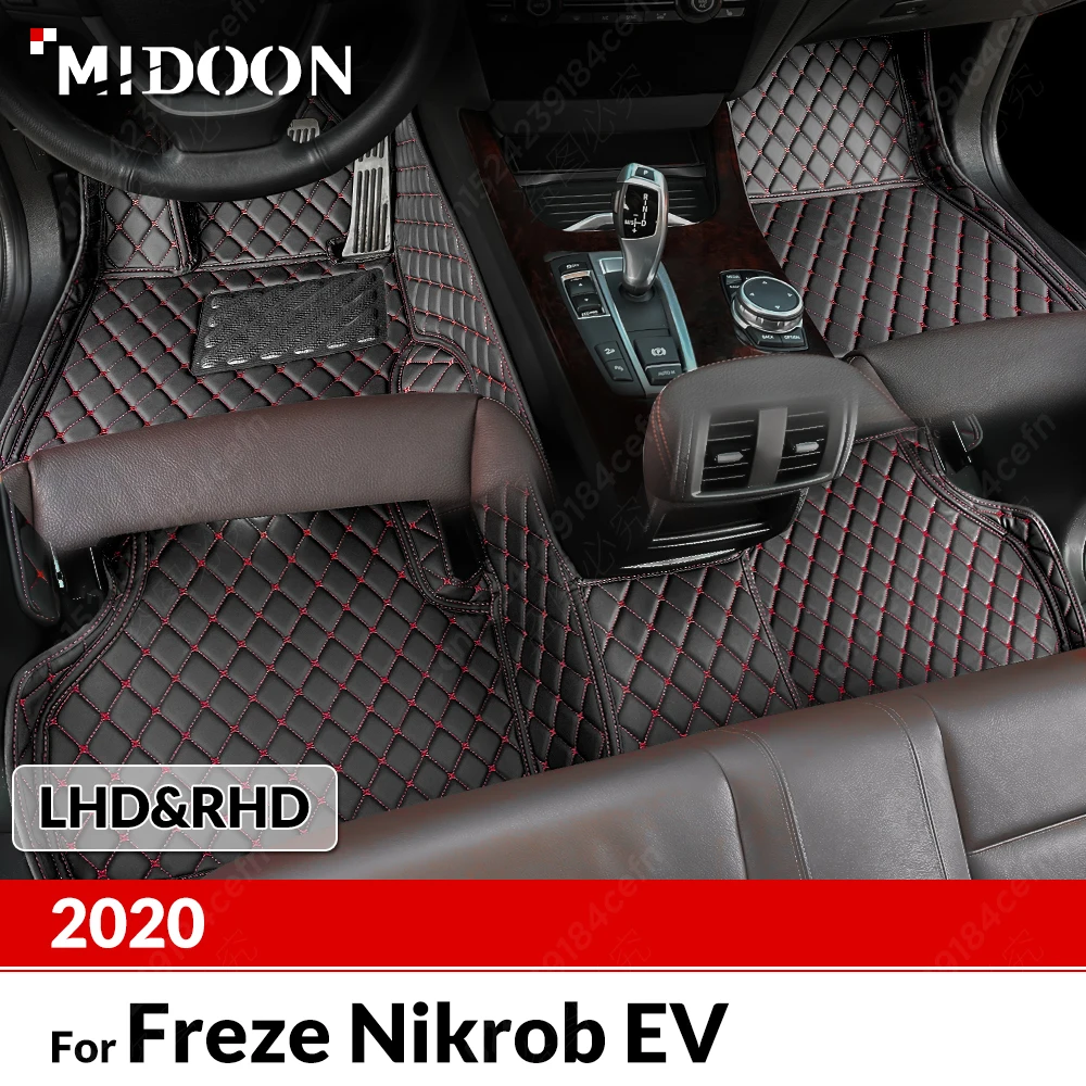 

Custom Car Floor Mats For Freze Nikrob EV 2020 Automobile Carpet Cover Interior Details Accessories Protective Pad Parts