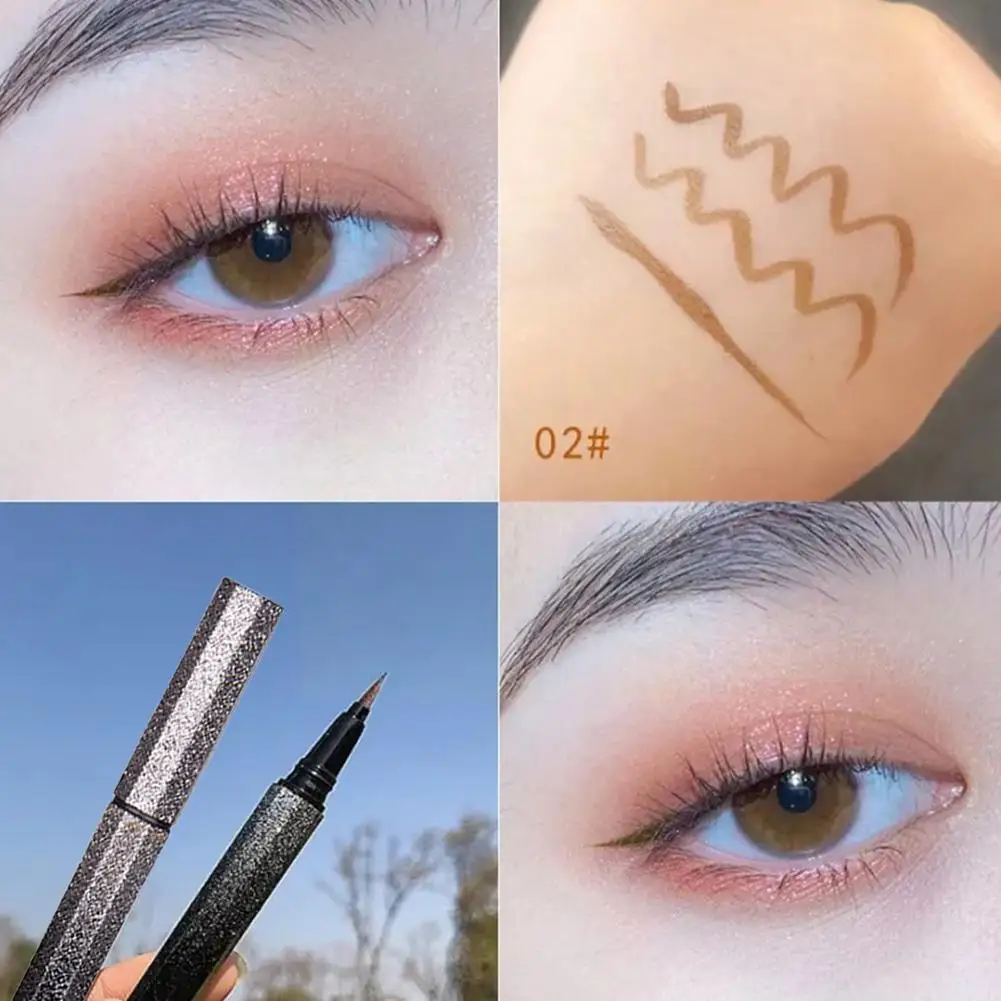 Waterproof Liquid Eyeliner Pencil Eye Makeup Cosmetics Tools Lasting Pen Eyeliner Pen Eyeliner Natural Long Smudge-proof E6n6