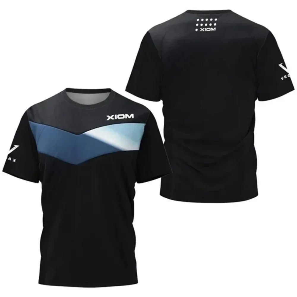 Men's and women's short-sleeved table tennis 3D T-shirt printed quick-drying breathable outdoor club children's top