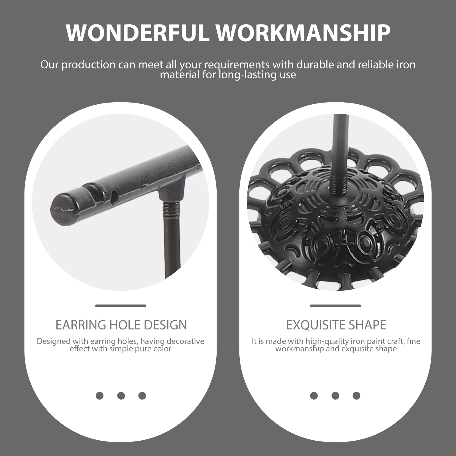 

3 шт., держатель для сережек, Т-образная металлическая подставка для ювелирных изделий, подставка для магазина, галереи, торговых шоу, браслетов, демонстрационная стойка