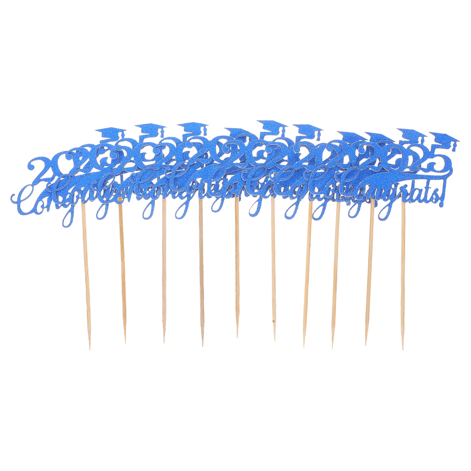 

10 Pcs Insert Congrat Grad Topper Cupcake Decorations for Graduation Party New Years Cake Decorations Durable Unique Versatile