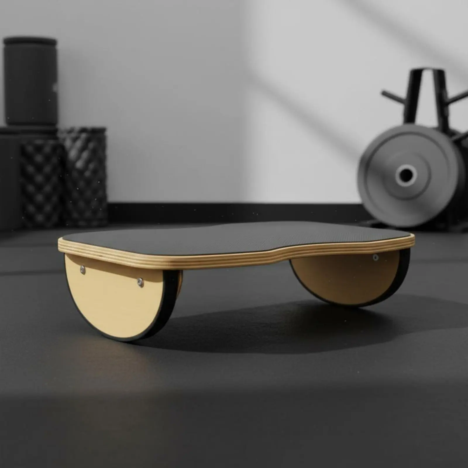 

Wooden Balance Board Rocking Mode Balance-Training Balance Board Under Desk Footrest Ergonomic Fitness Gear Easy Installation