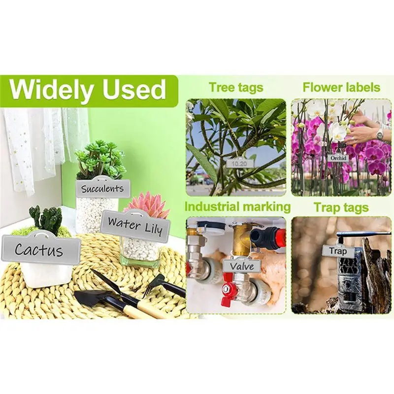 AS63-Metal Plant Labels, Metal Plant Tags, Tree Tags, Metal Plant Tags For Outdoor Garden Waterproof Metal Tags Durable Easy To