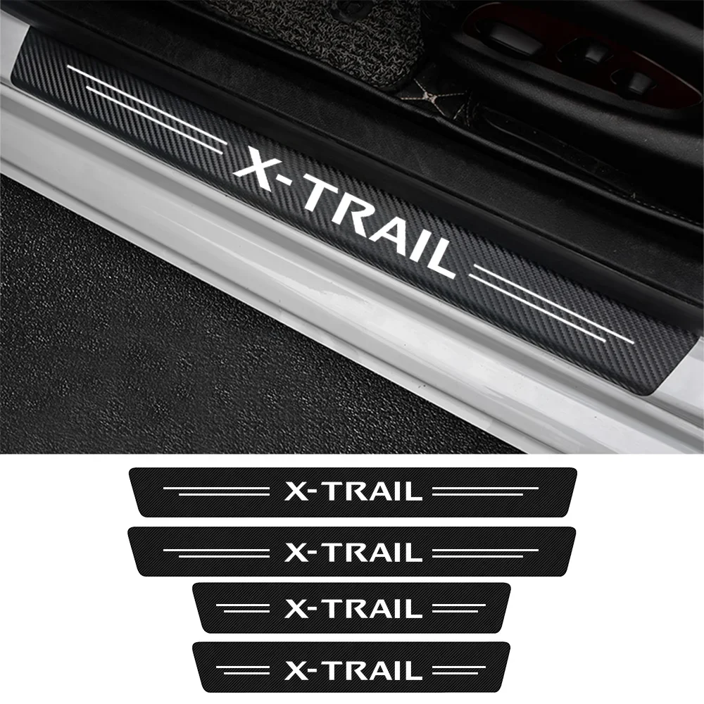 

4Pcs Car Door Sill Threshold Sticker For Xtrail X Trail T30 T31 T32 2021 2020 2019 2018 2017 2016 2015 2014 Accessories