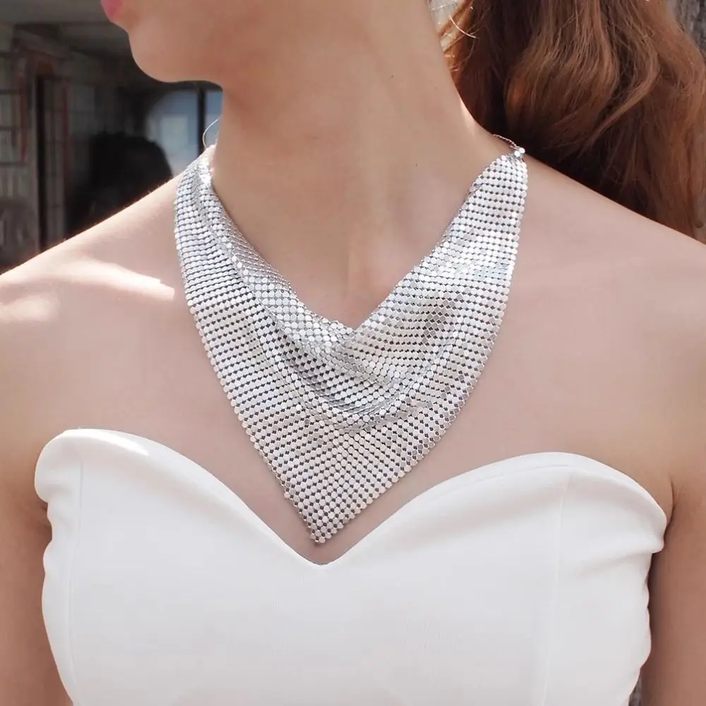 Headscarf Sequined Triangle Scarves Korean Style Headkerchief Bandanas Necklace Neck Wrap Triangle Hijab Scarf