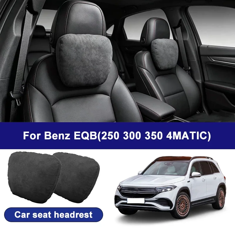 

For Benz EQB 250 300 350 4MATIC car headrests, soft universal adjustable car seat pillows, car neck pillow cushions