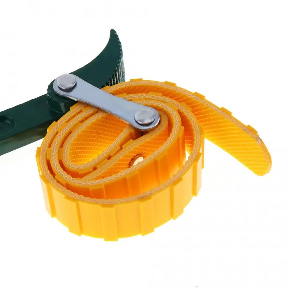 Clé à molette métrique réglable de 12 pouces, filtre à huile, outils de démontage avec sangle en caoutchouc antidérapante et poignée en acier à haute teneur en carbone