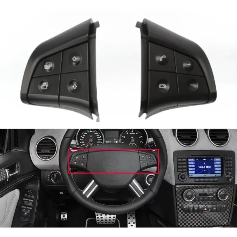 

For Mercedes-Benz W164 W245 W251 GL350 ML350 R280 B180 B200 B300 Steering Wheel Switch Control Buttons 1 Pair Pack