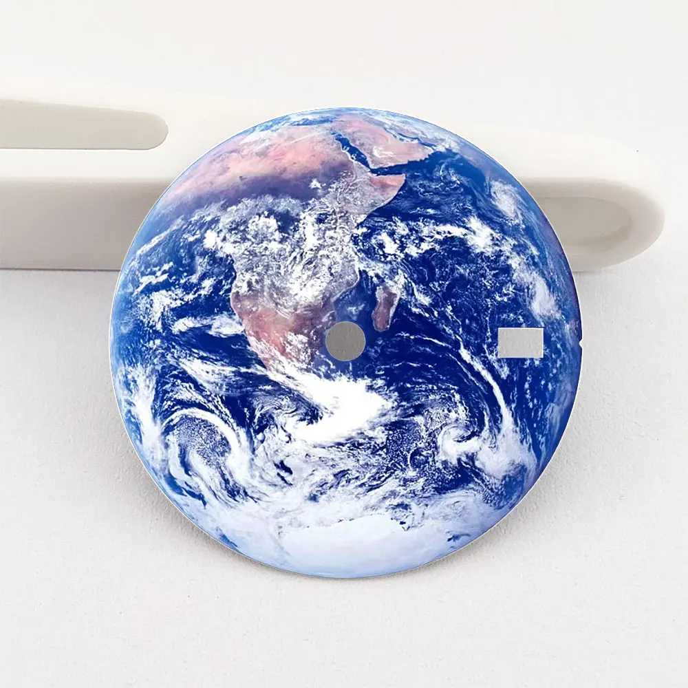 28.5mm NH35 Dial Compatible with NH35/36 Movement Earth Tone Color Printed Watch Components for Watchmakers