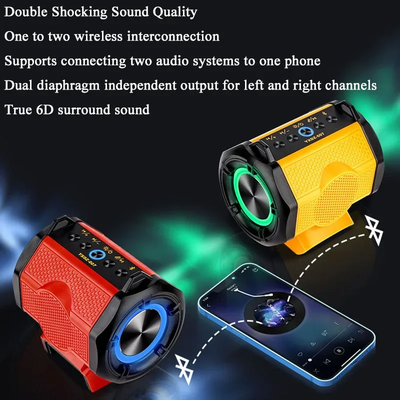 Li-ion Battery Case HiFi High Fidelity Speaker Audio Sound For Makita For DeWalt For Bosch For Milwaukee 18V 20V Lithium Battery