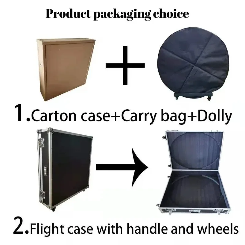 جديد كابينة تصوير زجاجية 360 مستودع الولايات المتحدة الأمريكية 68 سنتيمتر 80 سنتيمتر 360 كابينة فيديو 100 سنتيمتر مع حافظة الطيران #5