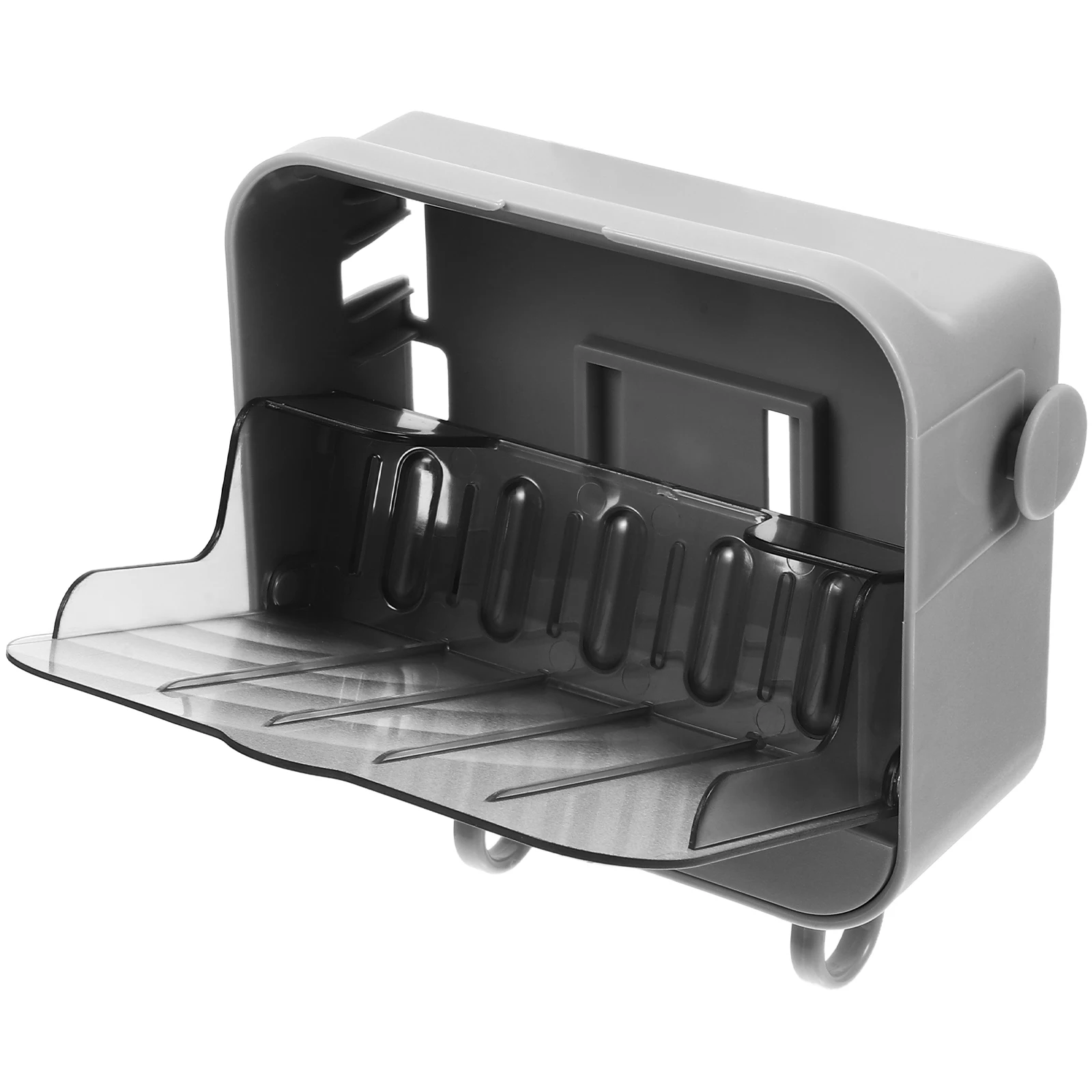 

Shower Bathroom Kitchen Soap Storage Box Hook Wall Mount No Drill Self Drain Rack Dish Holder Sturdy Material Easy Install Space