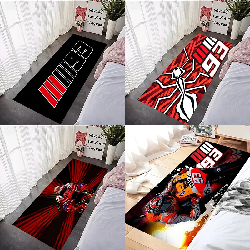  93 M-Marquezs Carpet Polyester Parking Mat Display Carpet Racing Cool Moto Display Motorcycle Mat Bedroom Anti-slip Home Rug