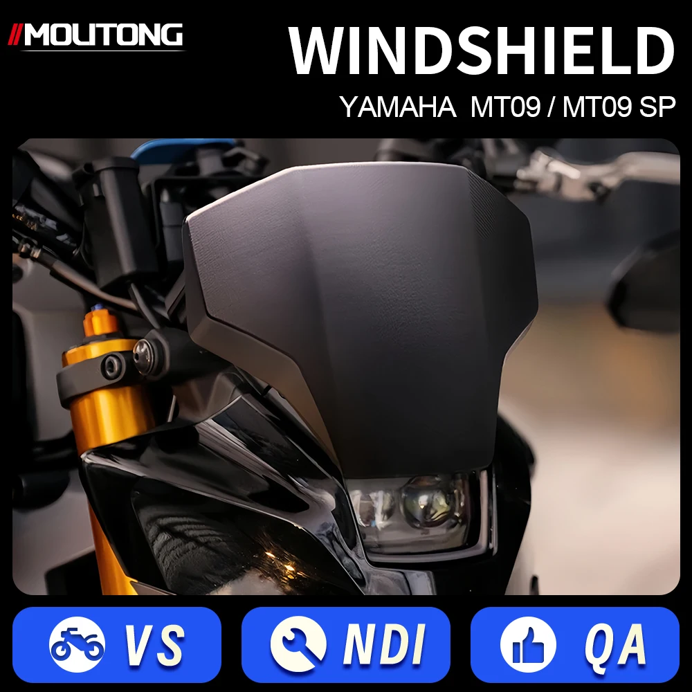 

For YAMAHA MT 09 MT-09 SP 2024 2025 Motorcycle Accessories Sport Windshield Front Windscreen Wind Deflector Fairing MT09 MT09SP