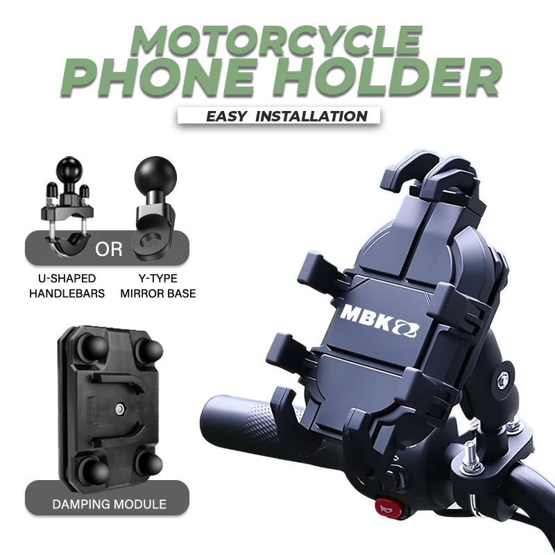 

Motorcycle Handlebar Mobile Phone Holder GPS Stand Bracket For MBK Booster 50CC Spirit Nitro 50 50C Stunt Cityline Accessories