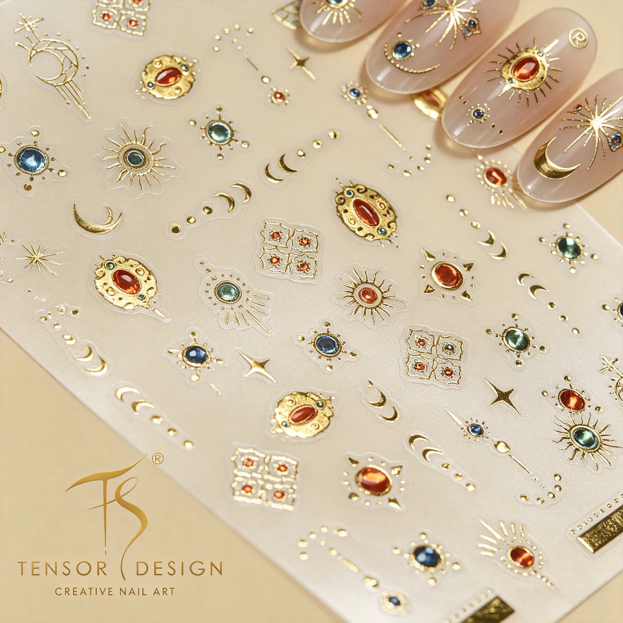 Nail Art Elegan - Autocollants pour ongles TENSOR NAIL, décorations