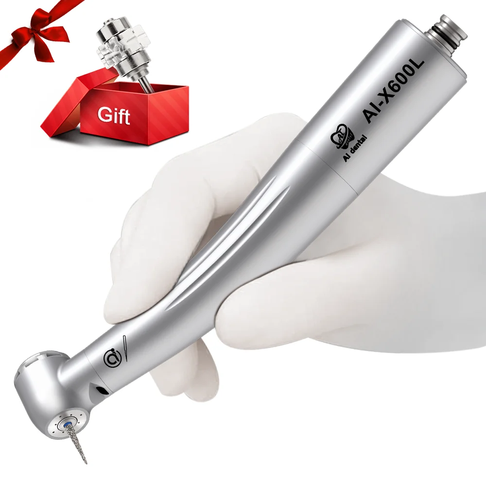 

Dental Standard Head Air Turbine High Speed Handpiece Optical LED N-Coupling Tools Materials 21W Power Stainless Steel AI-X600L