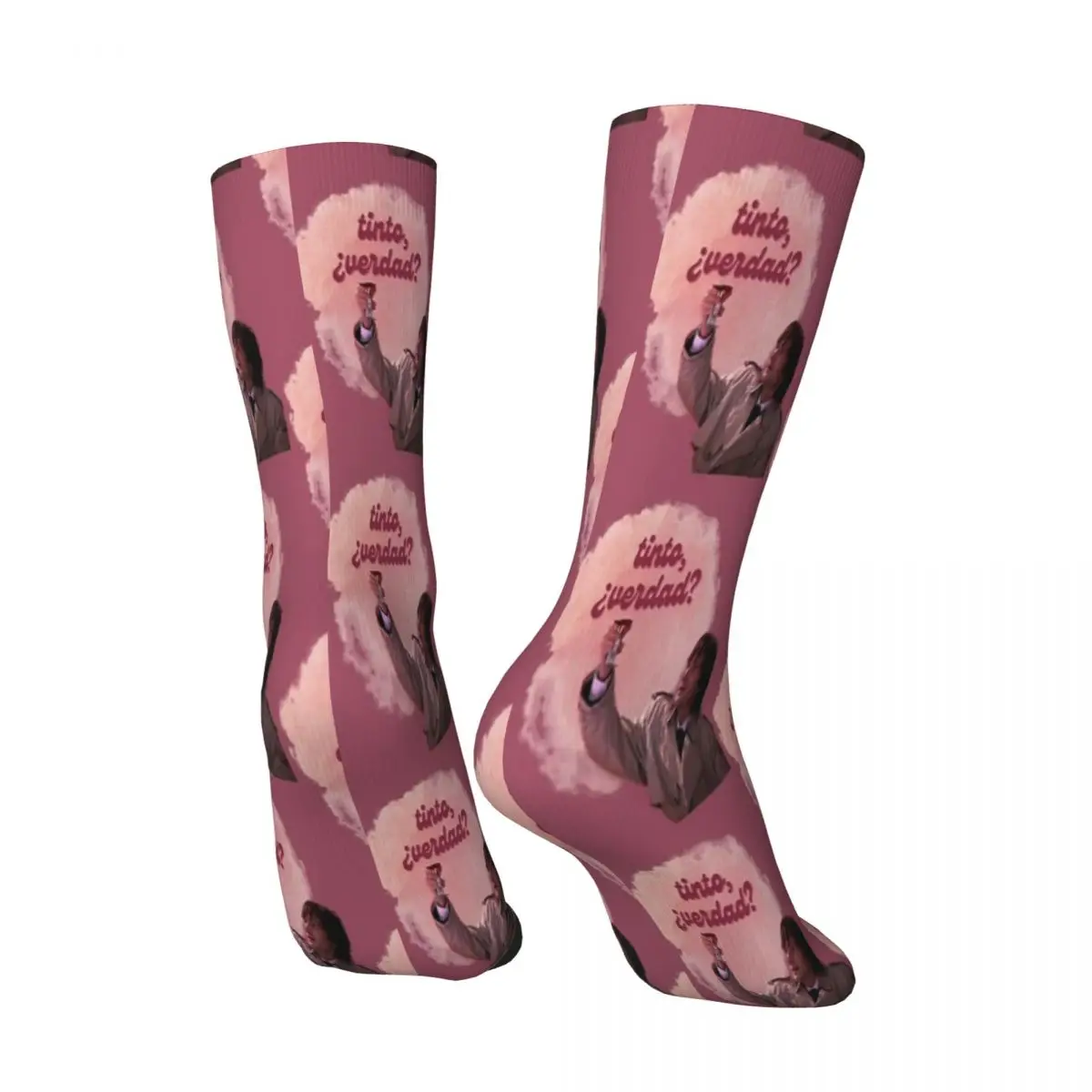 Chaussettes respirantes unisexes, rouge, droit, il n'y a personne qui vit ici, bas, tendances de la mode, cadeaux d'impression 3D